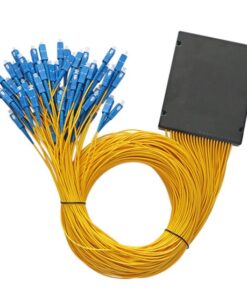 1 X 64 PVC 0.9mm fiber jacket SC/APC Rack Splitter connectors
