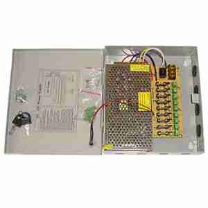 12V DC 10A Regulated Power Supply for CCTV System.