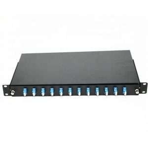 12 Port 1U LC/UPC Duplex MM Adapter Rack mount ODF