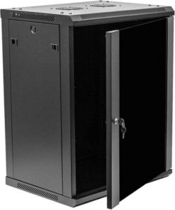 18U Wall Mount Data Cabinet 600 x 600 (Black)