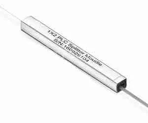 1X2 Bare PLC Steel Tube 250µm Single Mode Fiber Splitter