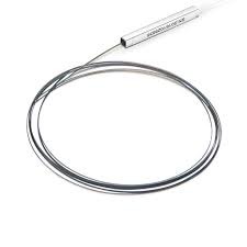 1X8 Bare PLC Steel Tube 250µm Single Mode Fiber Splitter