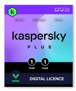 Kaspersky Plus 3 Devices - 1 Year Antivirus, VPN and Internet Security