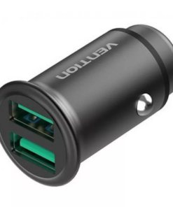 Vention 25W Dual USB Car Charger (PD3.0 + QC3.0) Gray Mini Style Aluminium Alloy Type