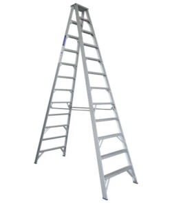 Aluminium Double-Sided A Shape Ladder 12 Steps (IDSL12)