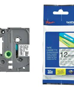 Brother TZE-131 12MM- Black on Clear Label Tape