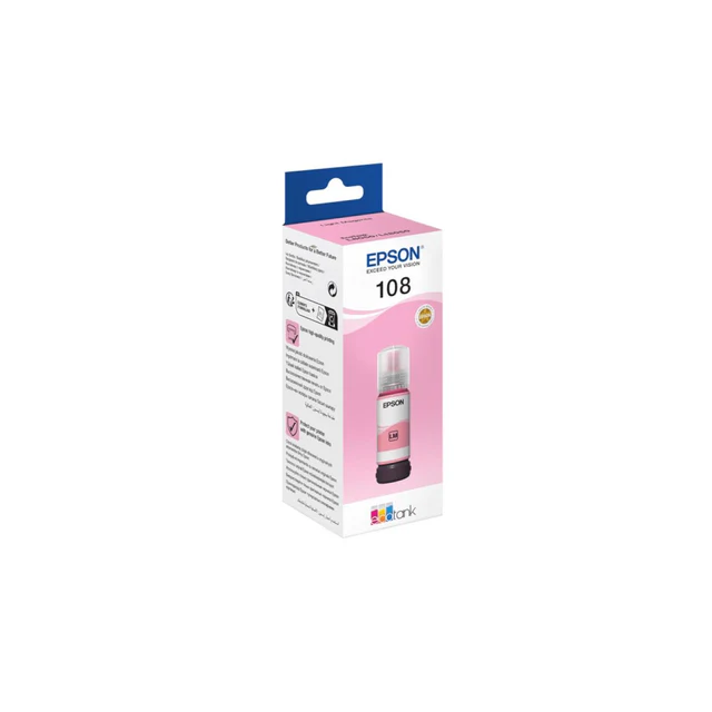 Epson 108 EcoTank Light Magenta ink bottle (70 ml) (C13T09C64A)