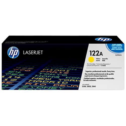 HP 122A Yellow Original LaserJet Toner Cartridge (Q3962A)