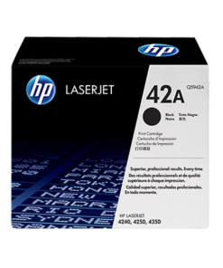 HP 42A Black Original LaserJet Toner Cartridge, Q5942A