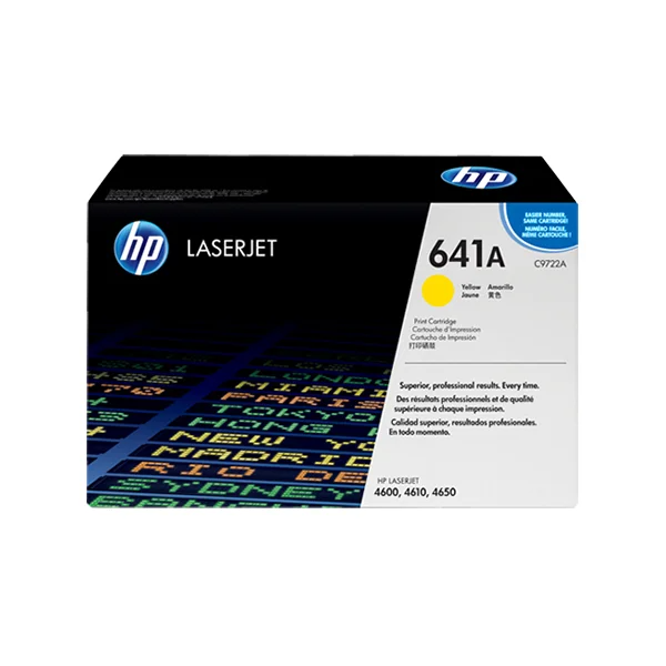 HP 641A Yellow Original LaserJet Toner Cartridge (C9722A)