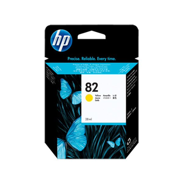 HP 82 28-ml Yellow DesignJet Ink Cartridge, CH568A