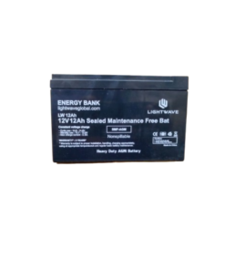 Lightwave 12V 12Ah UPS Battery High Performance SMF Sealed Maintenance Free Battery