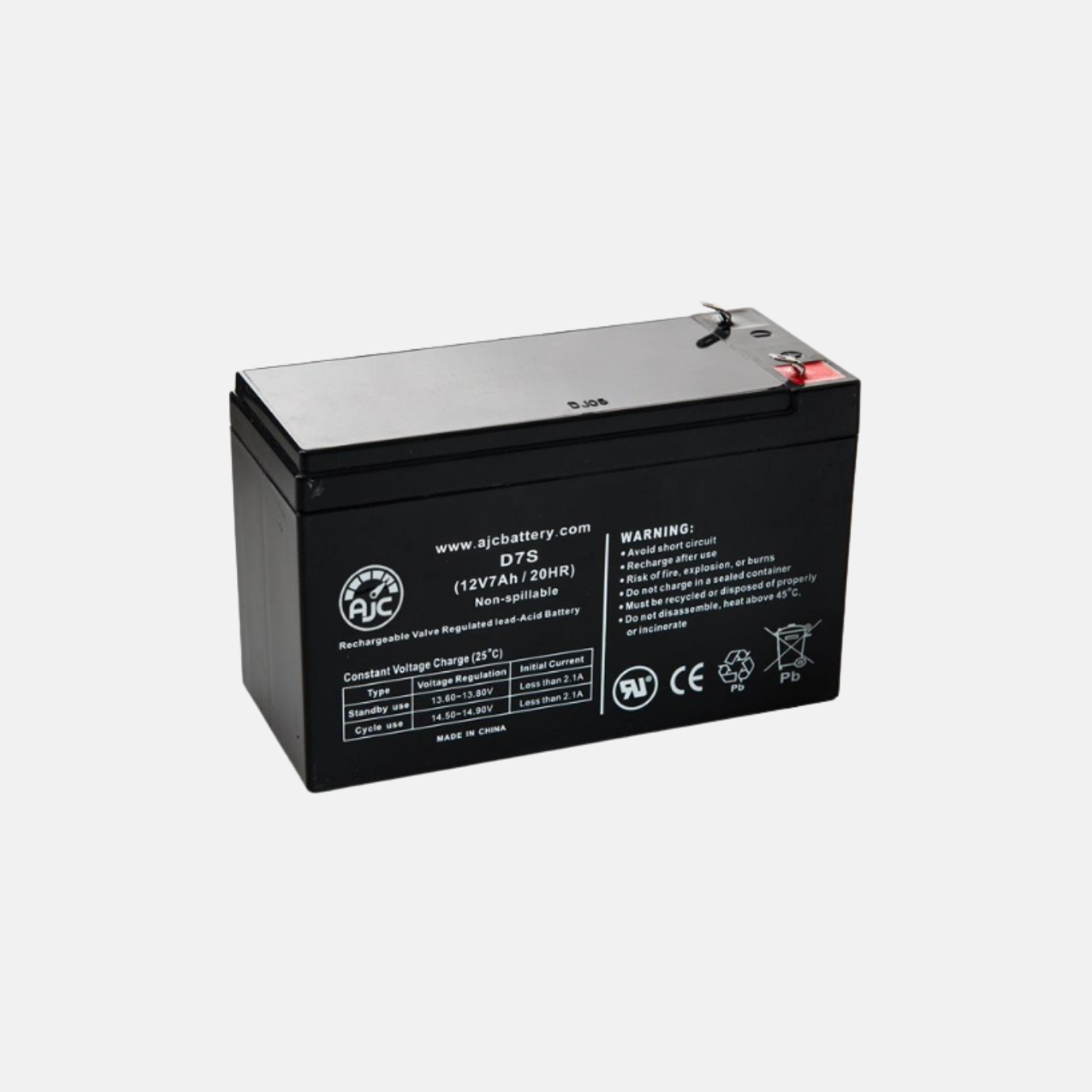 Lightwave 12V 7.5Ah UPS Battery High Performance SMF Sealed Maintenance Free Battery