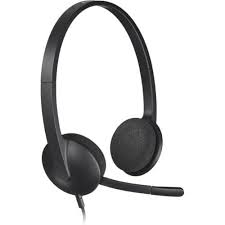 Logitech H340 USB‑A Headset with Noise Cancelling Mic – Black