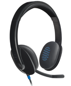 Logitech H540 USB‑A Headset with Noise Cancelling Mic – Black