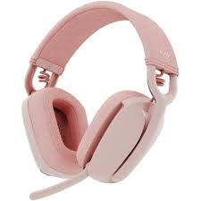 Logitech Zone Vibe 100 Bluetooth Over‑the‑ear Headphones – Rose