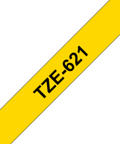 Alternative view of Brother TZe-621 Labelling Tape Cassette – 9mm Black on Yellow.