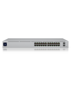 Ubiquiti UniFi USW-Pro-24-POE Full PoE 24-Port Gigabit Switch with 10G SFP+ and 400W PoE Budget