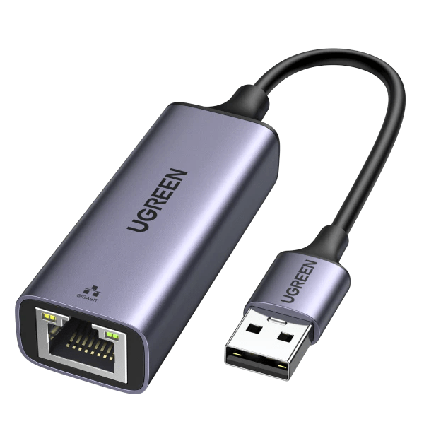 UGREEN USB-A to RJ45 Ethernet Adapter Aluminum Case (Space Gray) – UG-50922