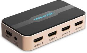 Vention 1 In 4 Out HDMI Splitter Black - VEN ACCG0