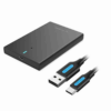 Vention 2.5 Inch SATA Hard Drive Enclosure (USB 3.0 Micro‑B) Black - VEN KPAB0