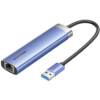 Vention 5-in-1 USB 3.0 Hub with USB 3.0 x3, RJ45, and USB-C 0.15M Blue Aluminum Alloy – VEN TGFSB