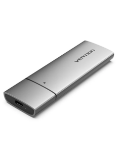 Vention M.2 NGFF SSD Enclosure (USB 3.1 Gen 2‑C) Gray Aluminum Alloy Type - VEN KPFH0