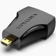 Vention Mini HDMI Male to HDMI Female Adapter Black - VEN AISB0