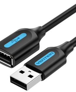 Vention USB 2.0 A Male to A Female Extension Cable 1.5M Black PVC Type - VEN-CBIBG