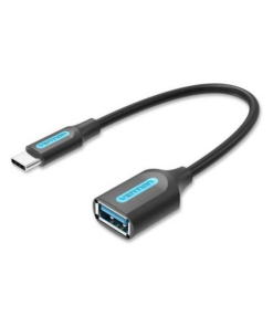 Vention USB 3.1 Gen 1 Type-C to USB-A OTG Cable 0.15M Black PVC VEN CCVBB